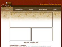 Tablet Screenshot of grizzlygrill.com